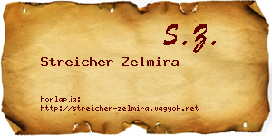 Streicher Zelmira névjegykártya